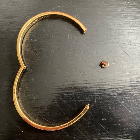 Kate Spade Elegant Gold and Cream Bangle Set (one needs repair) - Picture 4 of 5